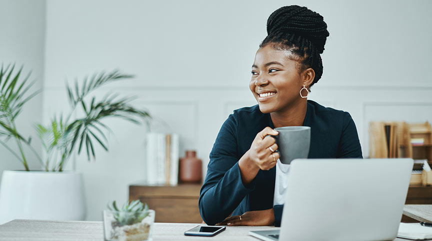 Photo of woman contemplating self awareness training for leaders, self-awareness in leadership