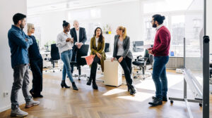 People discussing Talent Development Challenges: Report from CCL (Center for Creative Leadership)