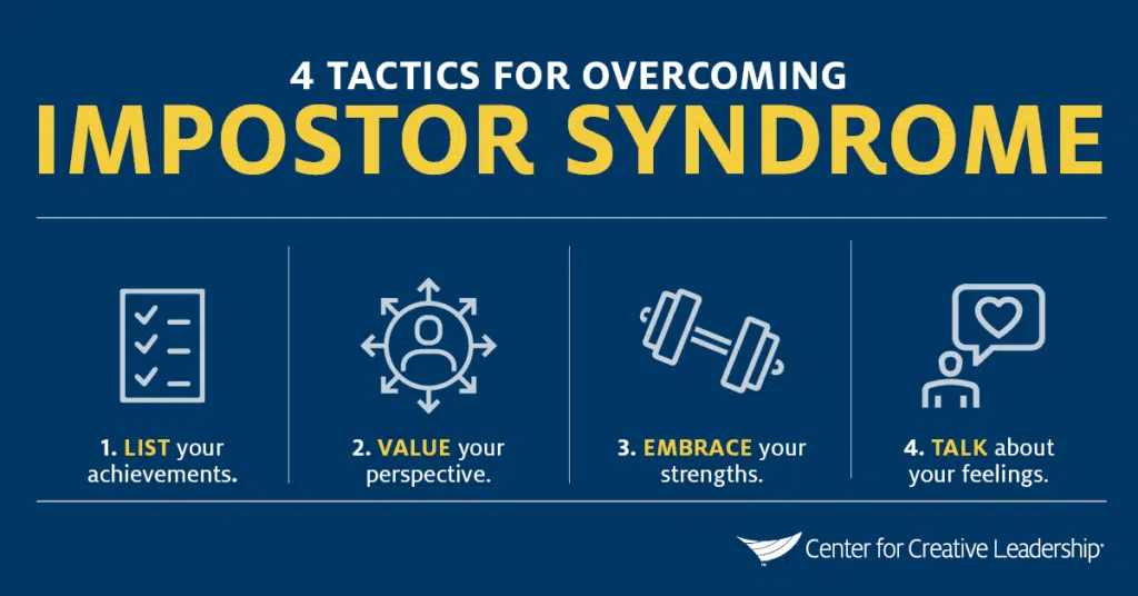Infographic: 4 Tactics for Overcoming Imposter Syndrome - CCL