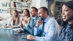 People discussing our transformational executive leadership training programs and courses at the Center for Creative Leadership (CCL)