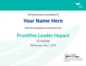 Example of LinkedIn badge certificate